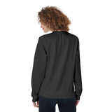 Black All-Over Print Women's Loose Sweatshirt