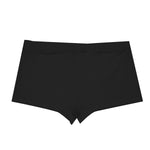 Black All-Over Print Men's Short Boxer Briefs