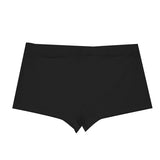 Black All-Over Print Men's Short Boxer Briefs