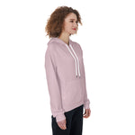 Pink All-Over Print Women's Raglan Pullover Hoodie