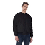 Black All-Over Print Men's Bomber Jacket