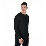 Black All-Over Print Long Sleeve T-Shirt