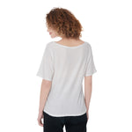 White All-Over Print Women's T-Shirts