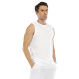 White All-Over Print Men's Sports Vest