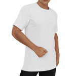 White All-Over Print Men's O-Neck T-Shirt