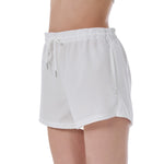 White All-Over Print Women's Short Pants