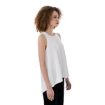 White All-Over Print Women's Loose Tank Top