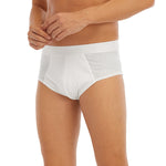 White All-Over Print Men's Triangle Low-rise Underwear