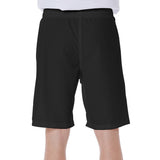 Black All-Over Print Men's Beach Shorts