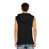 Black All-Over Print Men’s Hooded Tank Top