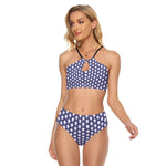 Star Pattern All-Over Print Women's Cami Keyhole One-piece Swimsuit