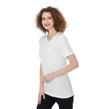 White All-Over Print Women'S O-Neck T-Shirt