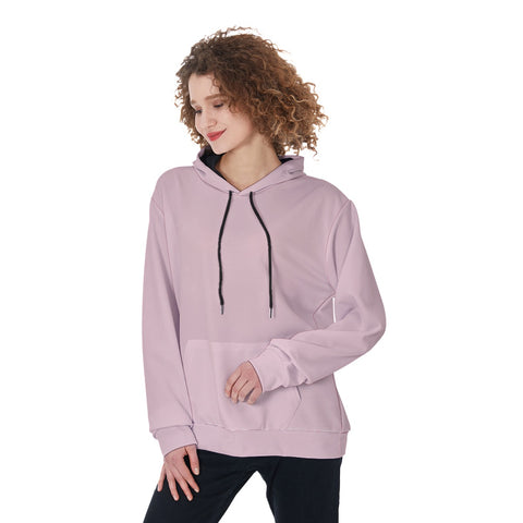 Pink All-Over Print Women's Pullover Hoodie