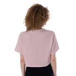 Pink All-Over Print Cropped T-Shirt