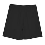 Black All-Over Print Men's Beach Shorts With Elastic Waist