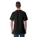 Black All-Over Print Men's T-Shirt | Velvet