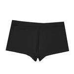 Black All-Over Print Men's Short Boxer Briefs