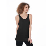 Black All-Over Print Women's Tank Top