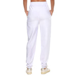 White All-Over Print Women's Casual Pants