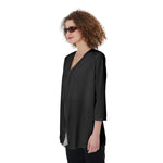 Black All-Over Print Women's Cardigan| JERSEY