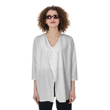 White All-Over Print Women's Cardigan| JERSEY