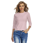 Pink All-Over Print Women's Raglan Sleeves T-shirts