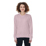 Pink All-Over Print Women's Loose Sweatshirt