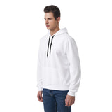 White All-Over Print Men's Hoodie With Double-sides Print Hood