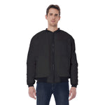 Black All-Over Print Men's Bomber Jacket