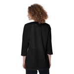 Black All-Over Print Women's Cardigan| JERSEY