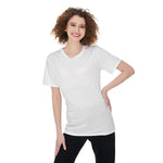 White All-Over Print Women'S O-Neck T-Shirt