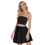 Black All-Over Print Women's Mini Skirt