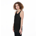 Black All-Over Print Women's Tank Top