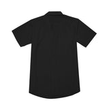 Black All-Over Print Men's Deep V-neck Short Sleeve T-shirt