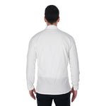 White All-Over Print Men's Long Sleeve Shirt