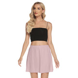 Pink All-Over Orint Women's Mesh Short Skirt