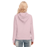 Pink All-Over Print Women's Hoodie With Zipper