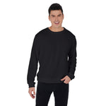 Black All-Over Print Men's Thicken Sweater