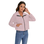 Pink All-Over Print Women's Zip Jacket