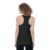 Black  All-Over Print Women's Racerback Tank Top