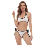 White All-Over Print Women's Bikini Swimsuit