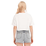 White All-Over Print Women's Cropped T-shirt | 190GSM Cotton