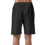 Black All-Over Print Men's Casual Short Pants