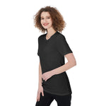 Black  All-Over Print Women'S O-Neck T-Shirt