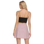 Pink All-Over Orint Women's Mesh Short Skirt