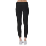 Black All-Over Print Women's Yoga Leggings