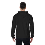 Black All-Over Print Men's Mirco Fleece Hoodie