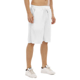 White All-Over Print Men's Tether Loose Shorts