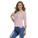 Pink All-Over Print Women's Raglan Sleeves T-shirts