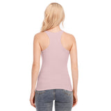 Pink All-Over Print Women's Racer Vest | 190GSM Cotton